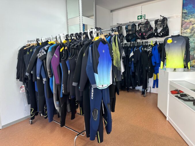Tauchshop zu sehen