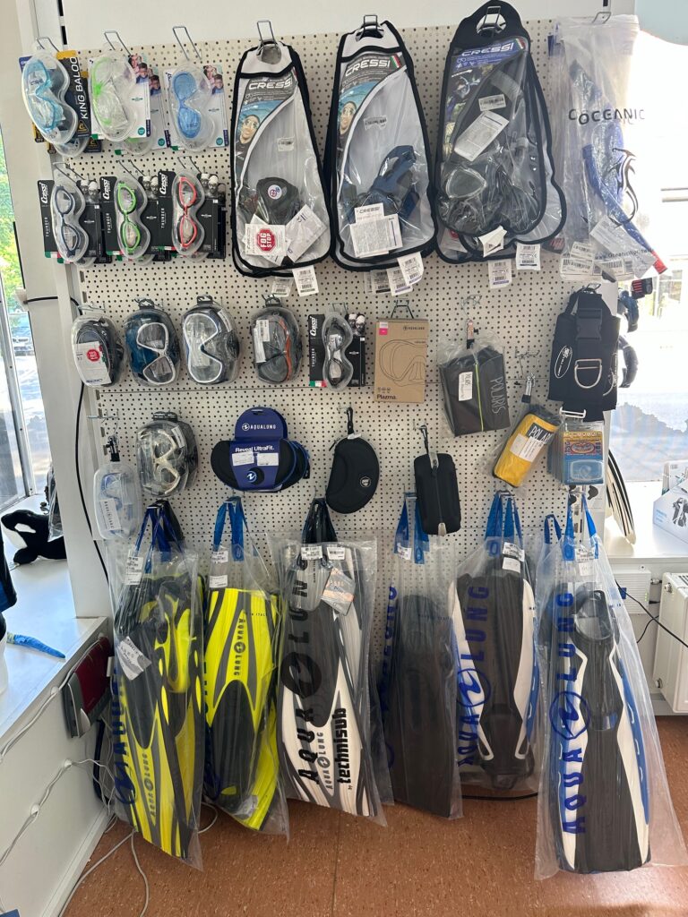 Tauchshop zu sehen